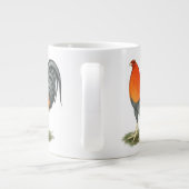 Gamecock Blauwe Rode Haantje Grote Koffiekop (Achterkant)