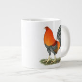 Gamecock Blauwe Rode Haantje Grote Koffiekop (Voorkant rechts)