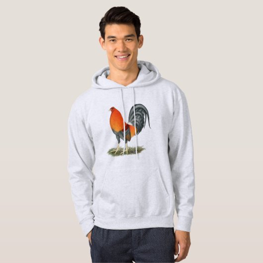 Gamecock Blauwe Rode Haantje Hoodie (Voorkant volledig)