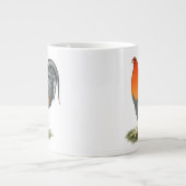 Gamecock Blue Red Rooster Grote Koffiekop (Voorkant)