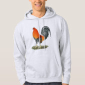 Gamecock Blue Red Rooster Hoodie (Voorkant)