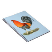 Gamecock Blue Red Rooster Notitieboek (Rechterzijde)