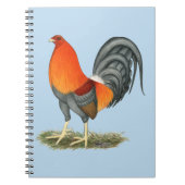 Gamecock Blue Red Rooster Notitieboek (Voorkant)