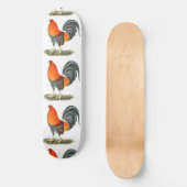 Gamecock Blue Red Rooster Persoonlijk Skateboard (Voorkant)