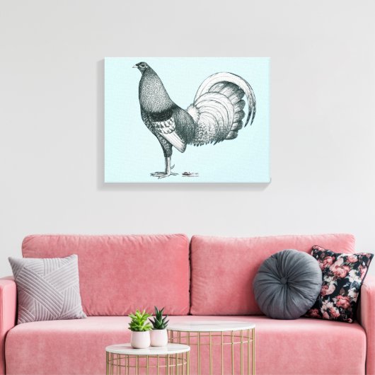 Gamecock Crele of Dom Canvas Afdruk (Insitu (Woonkamer))