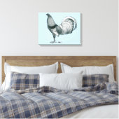 Gamecock Crele of Dom Canvas Afdruk (Insitu (Slaapkamer))