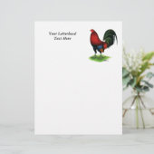 Gamecock: Donkerrood (Staand voorkant)