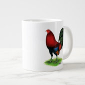 Gamecock:  Donkerrood Grote Koffiekop (Voorkant rechts)
