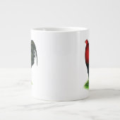 Gamecock:  Donkerrood Grote Koffiekop (Voorkant)