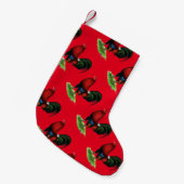Gamecock: Donkerrood Kleine Kerstsok (Voorkant (Hangend))