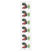 Gamecock: Donkerrood Korte Tafelloper (Voorkant)