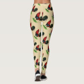 Gamecock:  Donkerrood Leggings (Achterkant)