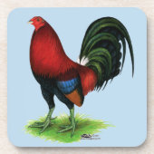 Gamecock: Donkerrood Onderzetter (Voorkant)