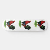 Gamecock: Donkerrood Persoonlijk Skateboard (Horizontaal)
