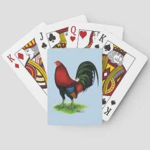 Gamecock: Donkerrood Pokerkaarten