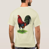 Gamecock:  Donkerrood T-shirt (Achterkant)
