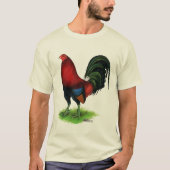 Gamecock:  Donkerrood T-shirt (Voorkant)