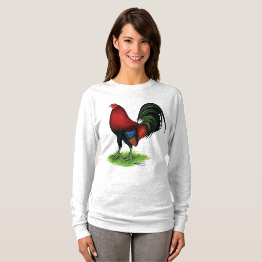 Gamecock: Donkerrood T-shirt (Voorkant volledig)