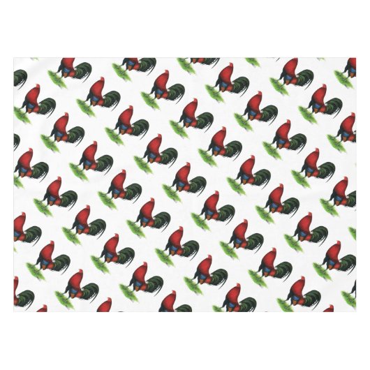 Gamecock:  Donkerrood Tafelkleed (Voorkant (Horizontaal))