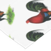 Gamecock:  Donkerrood Tafelkleed (Gekanteld)