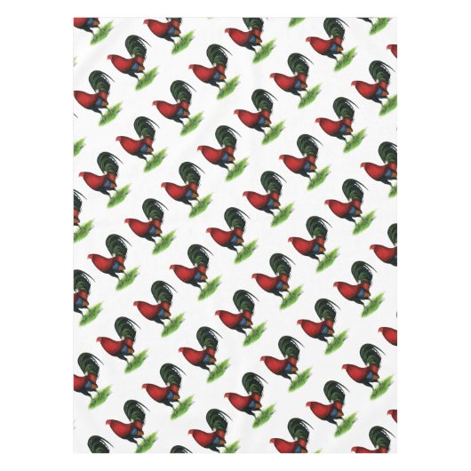 Gamecock:  Donkerrood Tafelkleed (Voorkant)