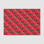 Gamecock: Donkerrood Tissuepapier (Voorkant)