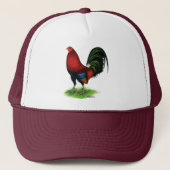 Gamecock:  Donkerrood Trucker Pet (Voorkant)