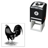 Gamecock: Donkerrood Zelfinktende Stempel (In situ)