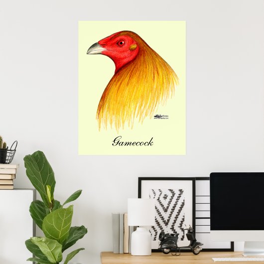 Gamecock Dubbed Poster (Thuiskantoor)