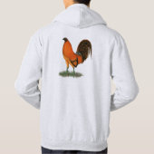 Gamecock Ginger Red Rooster Hoodie (Achterkant)