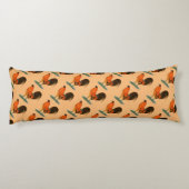 Gamecock Ginger Red Rooster Lichaamskussen (Achterkant)