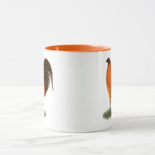 Gamecock Ginger Red Rooster Mok (Midden)