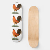 Gamecock Ginger Red Rooster Persoonlijk Skateboard (Voorkant)