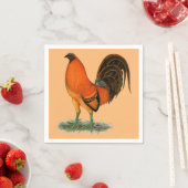 Gamecock Ginger Red Rooster Servetten (Insitu)