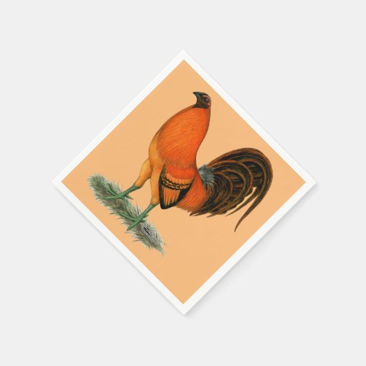 Gamecock Ginger Red Rooster Servetten (Hoek)