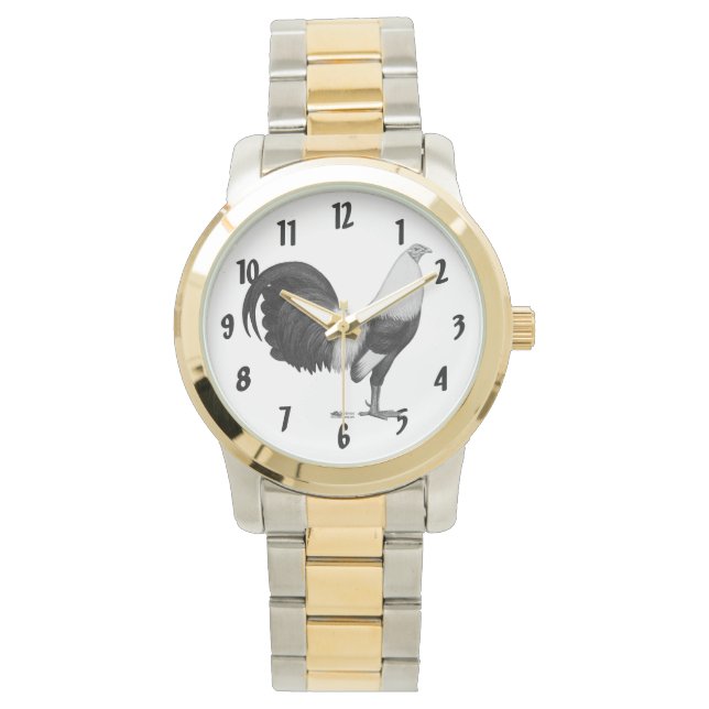 Gamecock Grey Duckwing Horloge (Voorkant)