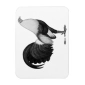 Gamecock Grey Duckwing Magneet (Verticaal)