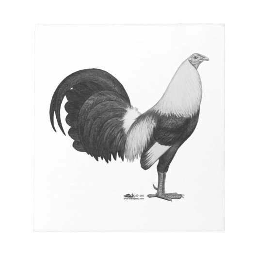 Gamecock Grey Duckwing Notitieblok (Voorkant)