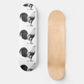 Gamecock Grey Duckwing Skateboard (Voorkant)