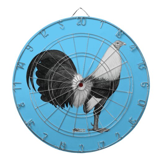 Gamecock Grijze Duckwing Dartbord (Voorkant)