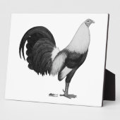 Gamecock Grijze Duckwing Fotoplaat (Zijkant)