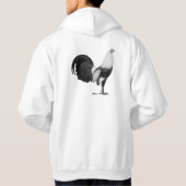 Gamecock Grijze Duckwing Hoodie (Achterkant)