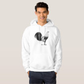 Gamecock Grijze Duckwing Hoodie (Voorkant volledig)