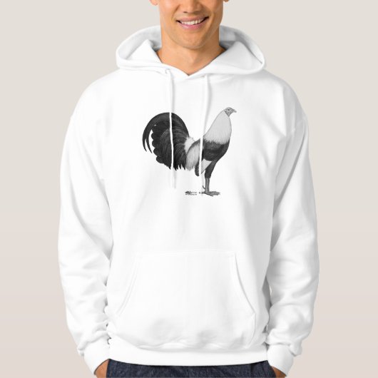 Gamecock Grijze Duckwing Hoodie (Voorkant)