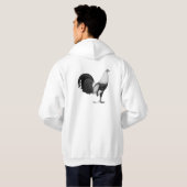 Gamecock Grijze Duckwing Hoodie (Achterkant volledig)
