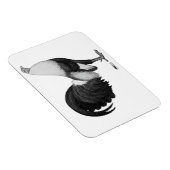 Gamecock Grijze Duckwing Magneet (Rechterzijde)