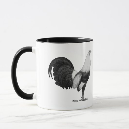 Gamecock Grijze Duckwing Mok (Links)