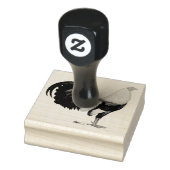 Gamecock Grijze Duckwing Rubberstempel (Stempel)