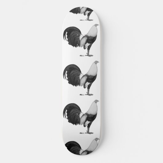 Gamecock Grijze Duckwing Skateboard (Voorkant)
