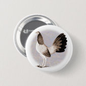 Gamecock: Hennie Ronde Button 5,7 Cm (Voorkant /achterkant)